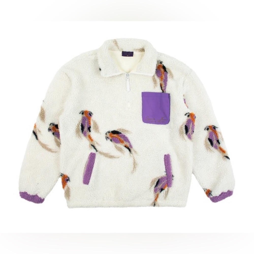 Ready to ship Taylor Swift Koi Fish Quarter Zip Sherpa Pullover NEW UNOPENED